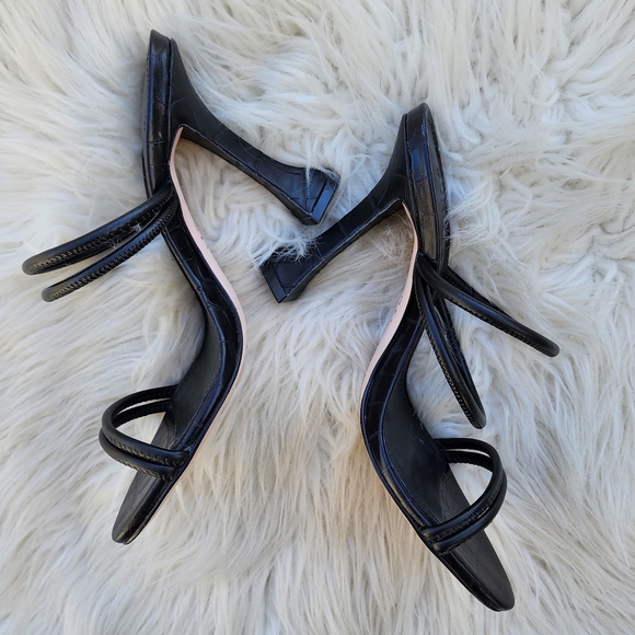 Schutz Lucimar Strappy Heeled Sandals Black - Picture 5 of 10